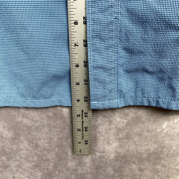 World Wide Sportsman Fishing Button Shirt Mens L/G Blue Bass Pro Shop RCR Racing - Picture 11 of 14